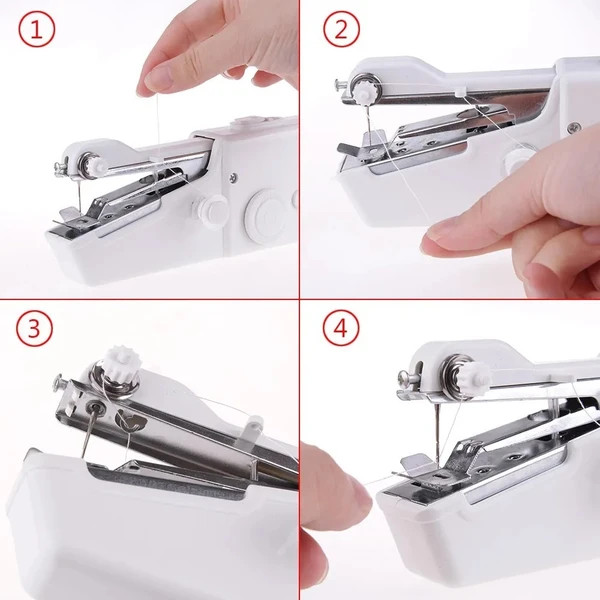 Portable Mini Sewing Machine Needlework Cordless Hand-Held Clothes Useful Portable Sewing Machines Handwork Tools Accessories