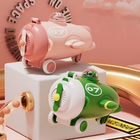 3D Cartoon Unique Airplane Tritan Plastic Cup with Straw Portable Carrier Travel Car Baby Drinking Bottle