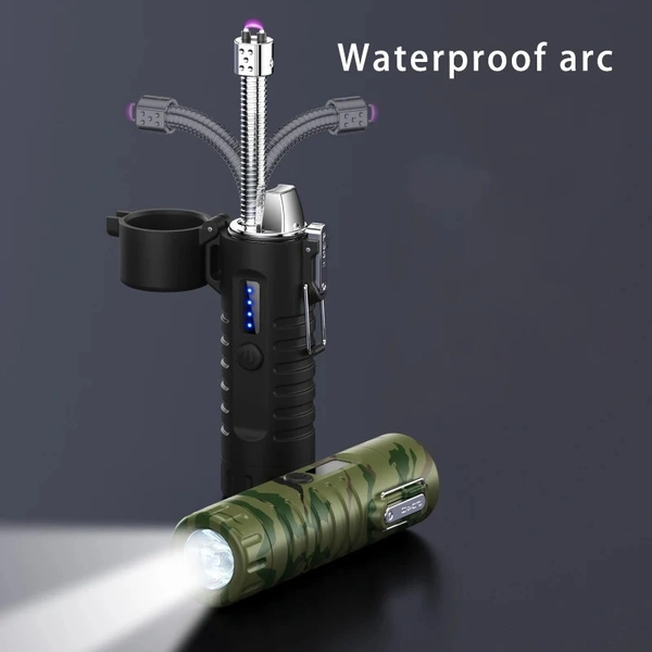 Multi-functional Outdoor Lighter Flashlight | Waterproof & USB Rechargeable