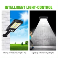 Jortan Solar Street Lights Outdoor 1200MH 120 LED Lumens Solar Lamp Waterproof Security Light