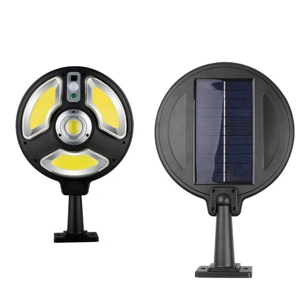 Jortan Round Shape Outdoor LED Solar Charging WorkLight | Remote Control, Motion Sensor, Super Bright Solar 