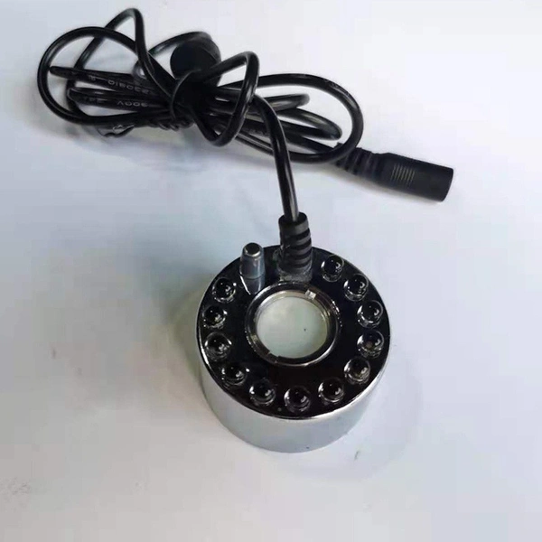 12 LEDs Mist Maker Fogger Halloween Water Air Atomizer Humidifier Fountain Pond
