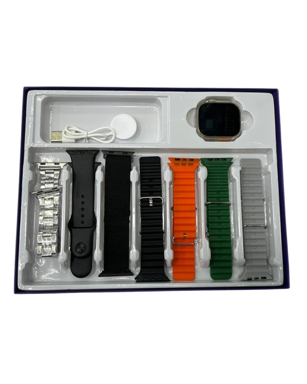 7+1 Combo ultra Smart Watch  – New UI Style, Bluetooth Call, BT Camera, Heart Rate, Sports Modes