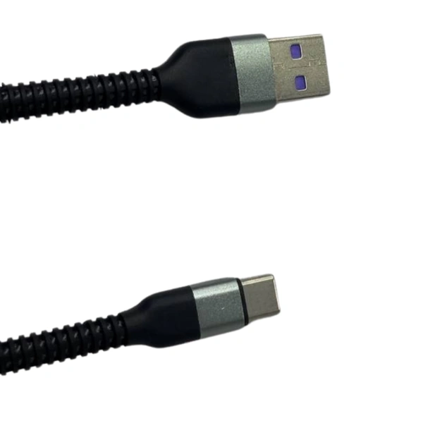 Voltoura VC-71 2000mm Type-C Cable – 65W Super Quick Charge, Durable & Zinc-Plated