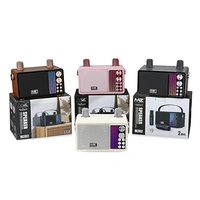 MZ M202 Portable Bluetooth Speaker Brown | Dynamic Sound Quality with 2 Wireless mics Light Weight Speaker