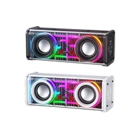 ELECTROPRIME Compatiable for WK D45 10W Dual Speaker Transparent Mecha Bluetooth Speaker