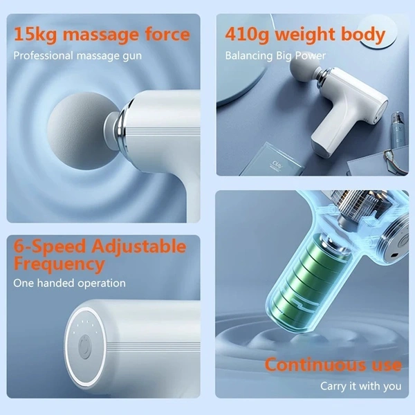 Massage Gun Rechargeable Wireless Muscle Relaxation Massager Mini Professional Fitness Portable Electric Fascia Gun
