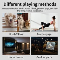 Projector P35 Android 10 Support 4K 1080P LED Home Bedroom Mobile Phone Screen Smart TV 5G WiFi Bluetooth Speaker Beamer