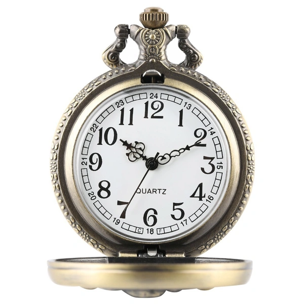 Vintage Steampunk Pocket Watch Necklace Pendant | Family Souvenir Gift for Mom Clock