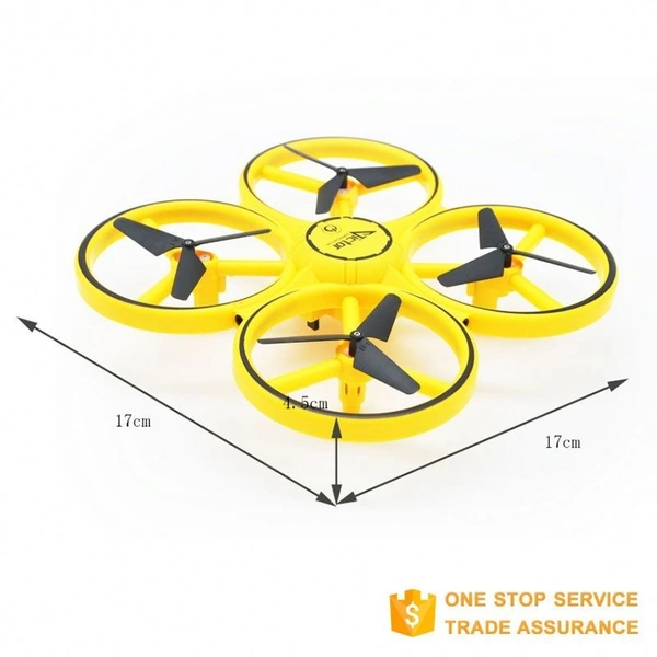 Tracker CX-50 Mini UFO Quadcopter RC Drone | Infrared Induction Hand-Control Toy with LED Lights for Kids & Beginners