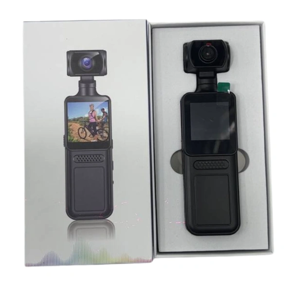 4G Video Call Portable Recorder with Rotating HD Camera, Mic, SIM & TF Card Slot – Business Back Clip Bodycam