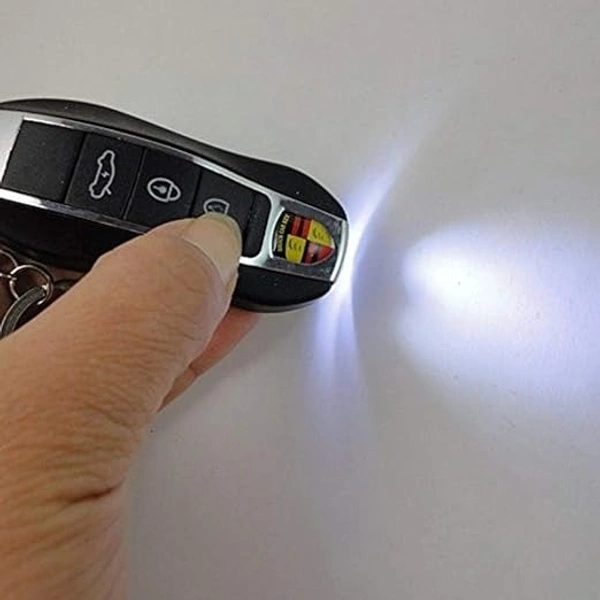 Shock Remote Control Key Car | LED Light, Laser Effects, and Exciting Features Keychain 