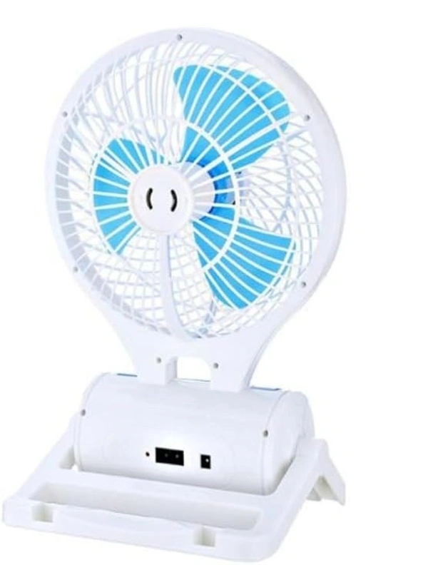 Rechargeable Table Fan – Whisper-Quiet, 360° Oscillation, Long Battery Life & USB Charging
