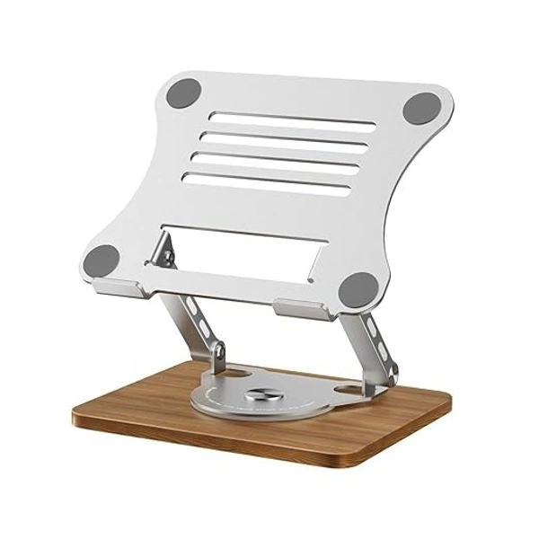 Aluminum Portable 360° Rotating Laptop & Tablet Stand – Adjustable & Foldable
