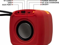 MZ Bluetooth Speaker M13VP Disco Led TWS Wireless Bluetooth Speaker Party Box Adapter for Wired Speakers