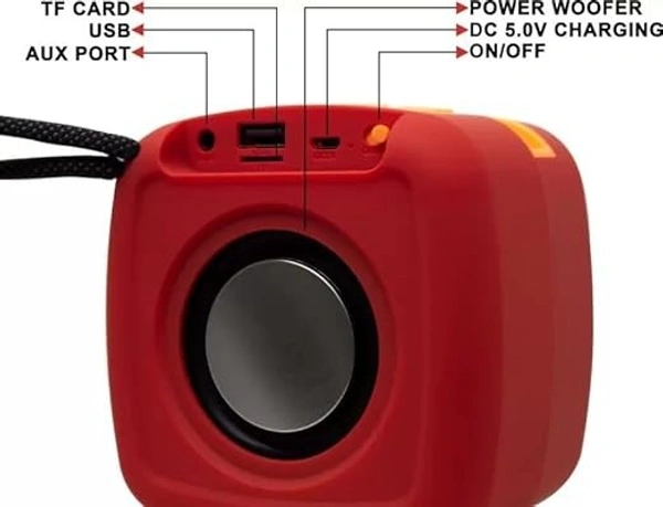 MZ Bluetooth Speaker M13VP Disco Led TWS Wireless Bluetooth Speaker Party Box Adapter for Wired Speakers