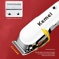 Kemei Electric Hair Clipper KM-809A Barber Trimmer With LCD Professional Hair Clipper Ceramic Blade Cordless Trimmer for men