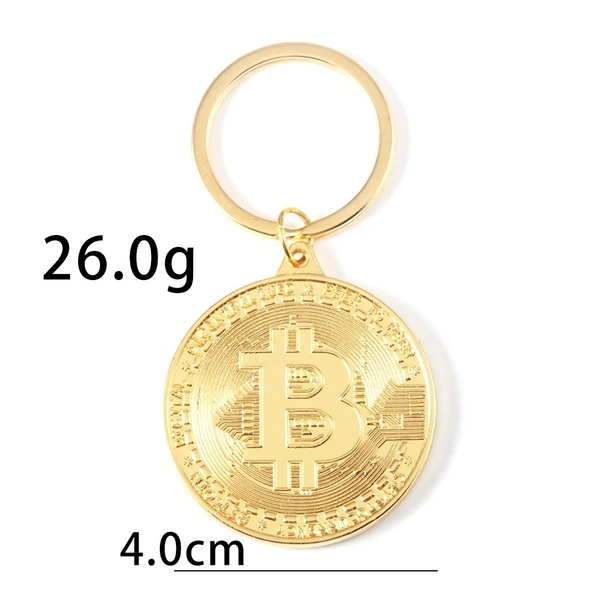 2023 New Bitcoin Keychain | Music Band Pendant | Trendy Jewelry for Men & Women"