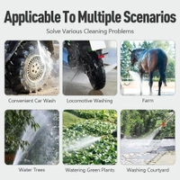 Portable Car Cordless Wash Water Gun 48V 9000mAh 15000rpm High Pressure Lithium Battery Pump Auto Wash Machine car wash