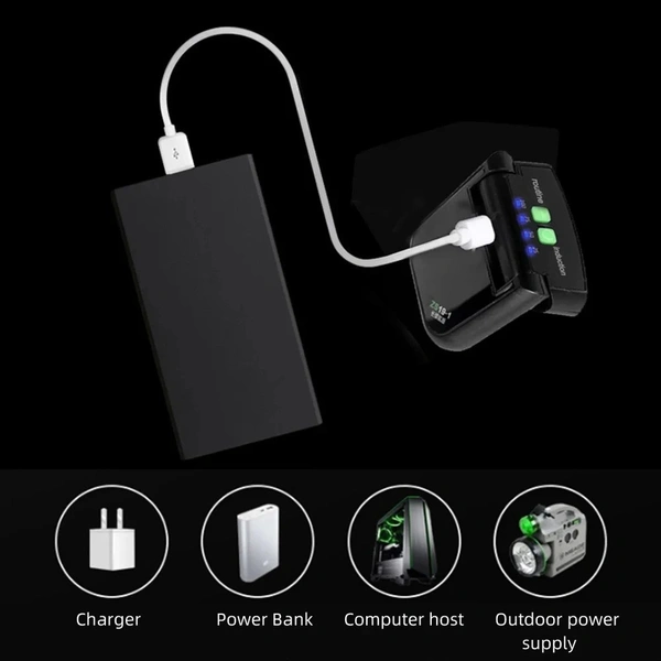 Mini LED Sensor Headlamp | USB Rechargeable Hat Clip Light for Fishing & Camping