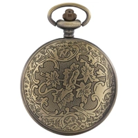 To My Groomsman - Thank You Pocket Watch | Vintage Bronze & Black Quartz Timepiece | Wedding Gift Clock