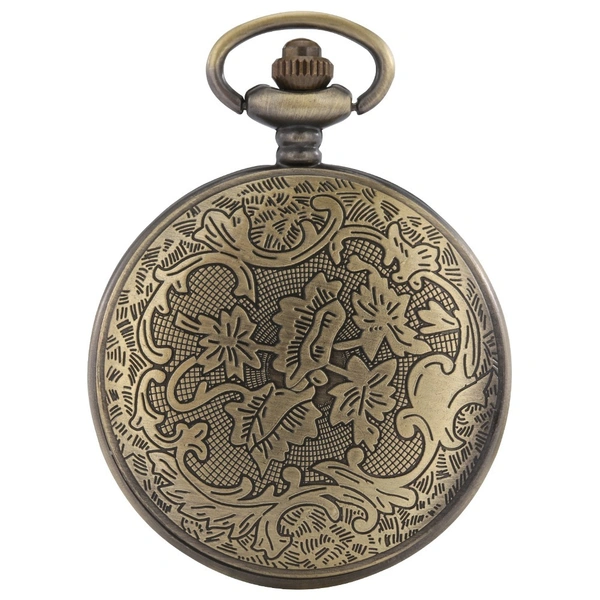 To My Groomsman - Thank You Pocket Watch | Vintage Bronze & Black Quartz Timepiece | Wedding Gift Clock