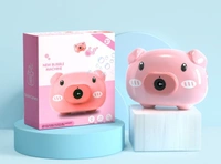 Electric Automatic Bubble Machine with Soap Water Maker Toys Cartoon Animal Pig Bubble Camera