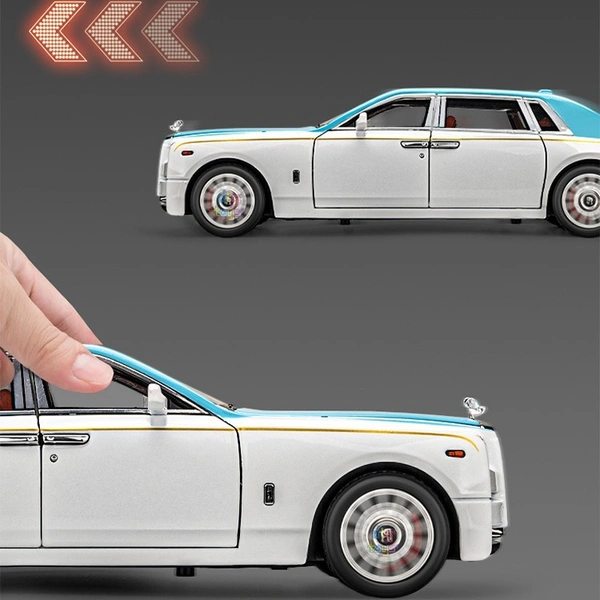 Che Zhi rolls royce Diecast Model Cars Phantom Front Wheel Steering Custom Model Car Simulation Diecast Toys for Kids
