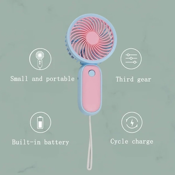 Mini Handheld Fan Portable Rechargeable Mini Fan Easy to Carry, for Home, Office, Travel and Outdoor Use