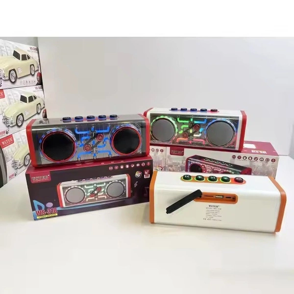 ELECTROPRIME Compatiable for WK D45 10W Dual Speaker Transparent Mecha Bluetooth Speaker