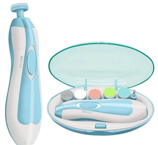 Baby Nail Trimmer New Born with Lights | Electric Baby Nail Cutter 0-6 Months with Multiple Filer Heads Adjustment | New Born Baby Products