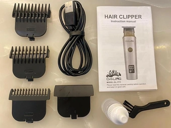 DL-1711 Professional Clipper & trimmer for men - Hair Cutting, Beard Grooming, Rechargeable, Cordless, Adjustable Blade