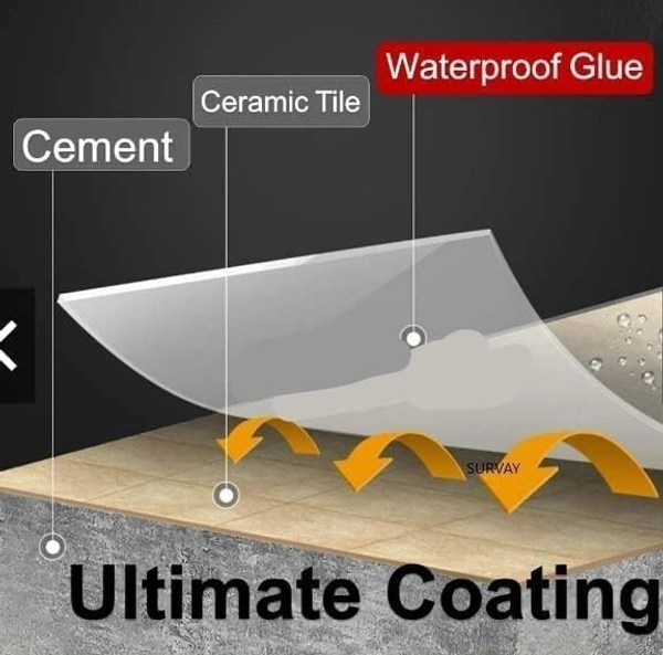 Buy 1 Get 1 Free ( 2 PCS) Roof Water Leakage Solution, Waterproof Glue, Waterproof Coating, Roof Waterproofing, Water Proof Glue, Crack Seal, Liquid Rubber for Waterproofing, Wall Glue