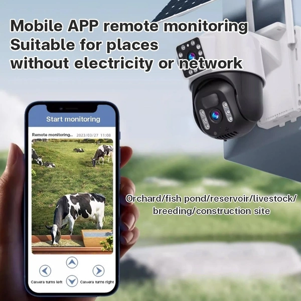 4G Pro 8MP Solar CCTV Camera WIFI Wireless Outdoor Waterproof 4G SIM Card IP Cam