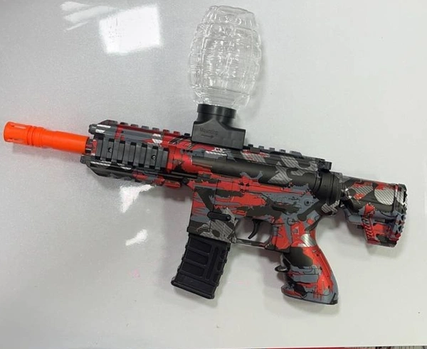 Electric M416 Water Gun Small Balls Blaster, Continuous Shooting, 55 Feet Range, Battery-Powered