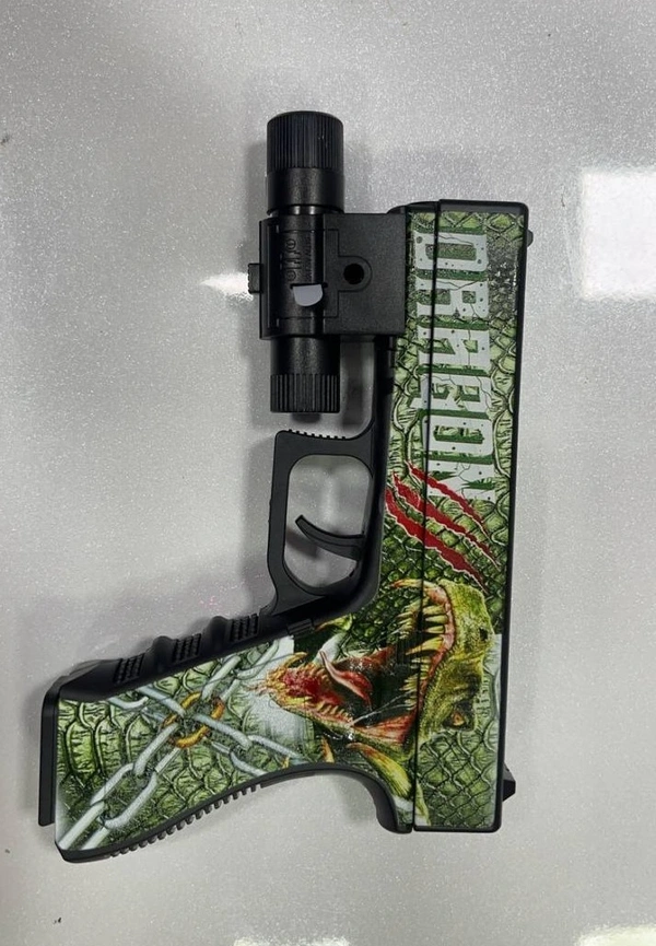 Long-Range Shooting Clock Pistol – Action Toy for Kids & Adults