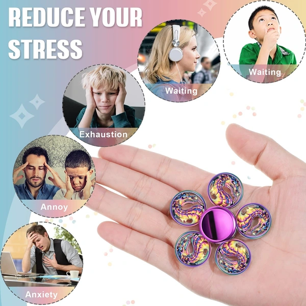 Anti-Stress Zinc Toy | Fidget Stress Relief Toy for Relaxation and Focus | 1PCS