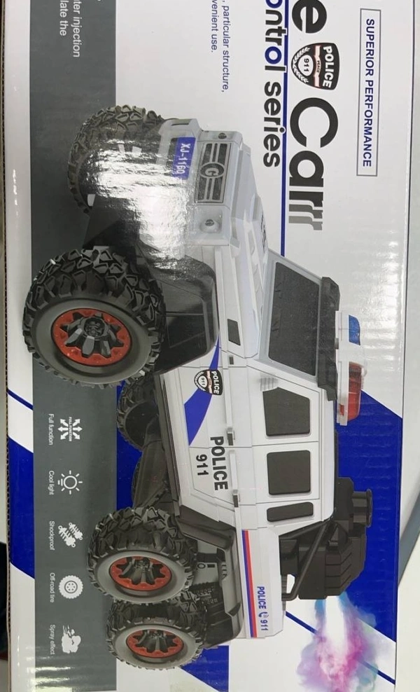 Police Car Remote Control Series | Cool Lights, Spray Effect, Off-Road Tires