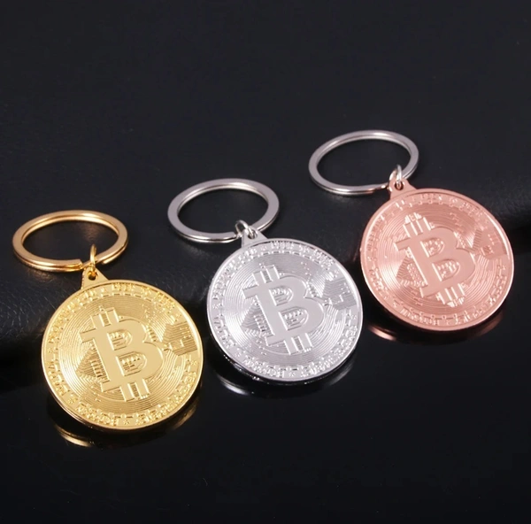 2023 New Bitcoin Keychain | Music Band Pendant | Trendy Jewelry for Men & Women"