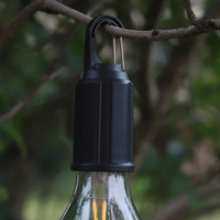 LED Camping Light Type-C USB Rechargeable Waterproof 400mAh 100LM Tent Light with Hook 3 Modes Outdoor Lighting Blub