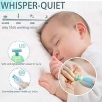 Baby Nail Trimmer New Born with Lights | Electric Baby Nail Cutter 0-6 Months with Multiple Filer Heads Adjustment | New Born Baby Products
