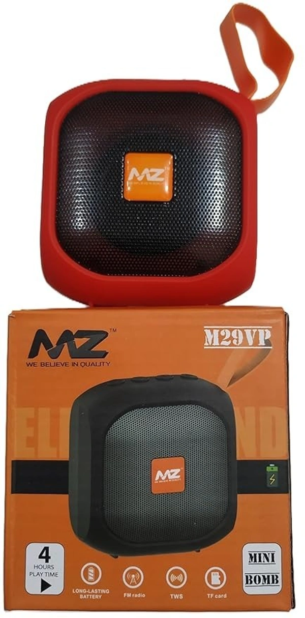 MZ M29VP Mini Bluetooth Speaker – Portable 5W Speaker with High Bass, USB, TF Card, FM, AUX & Mic