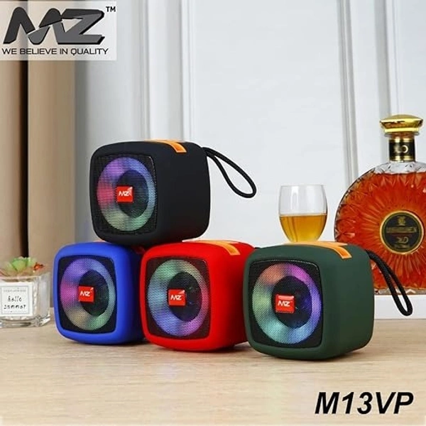 MZ Bluetooth Speaker M13VP Disco Led TWS Wireless Bluetooth Speaker Party Box Adapter for Wired Speakers