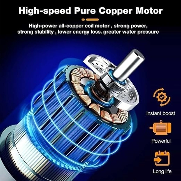 Cordless High-Pressure Car Washer Gun | Portable Pressure Cleaner for Car, Bike, Home & Garden