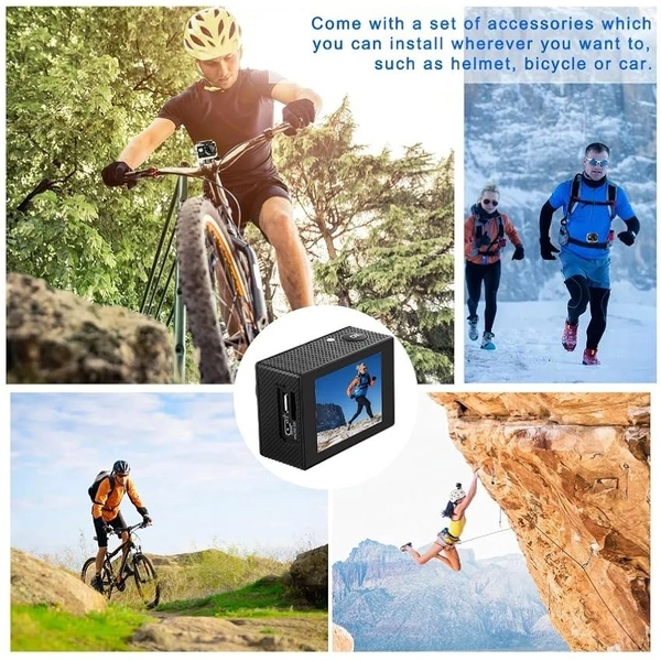 "Compact 4K Ultra HD Camera – WiFi Enabled, Night Vision, Waterproof Action Recorder | M41 5K