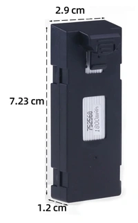 H16 PRO Drone Battery 1800Mah Black Battery 