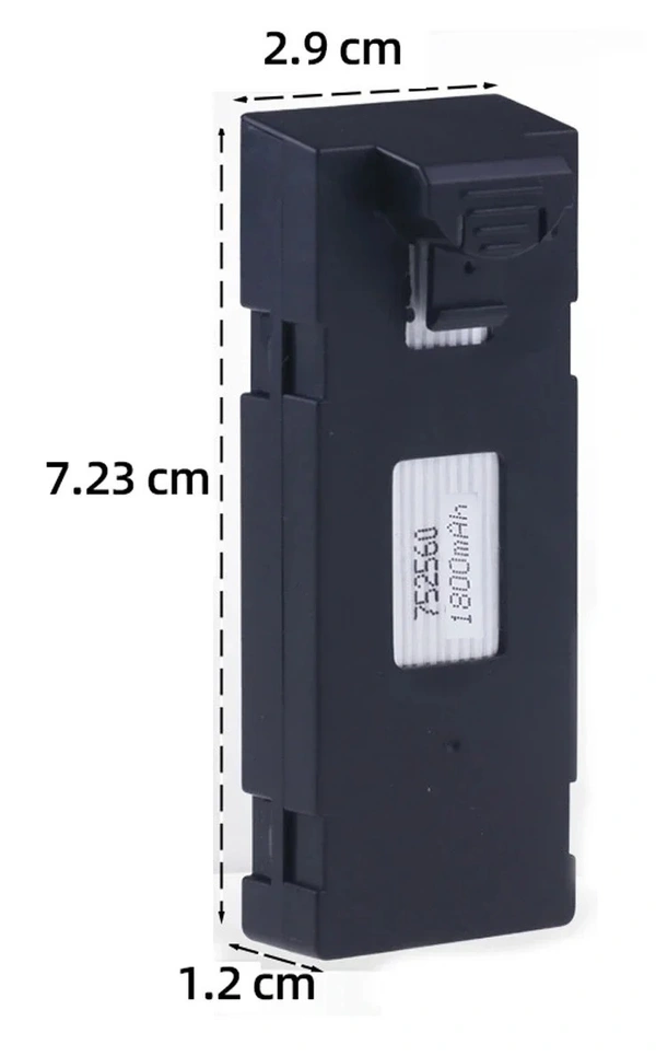 H16 PRO Drone Battery 1800Mah Black Battery 