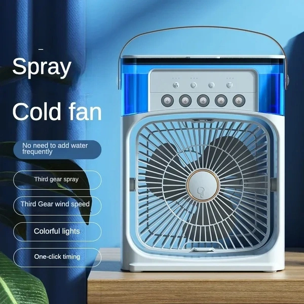 Portable Humidifier Fan AIr Conditioner Household Small Air Cooler Hydrocooling Portable Air Adjustment For Office 3 Speed Fan