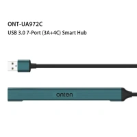 Onten UA972C 7-in-1 USB Hub – Expand Your Connectivity with High-Speed Ports​
