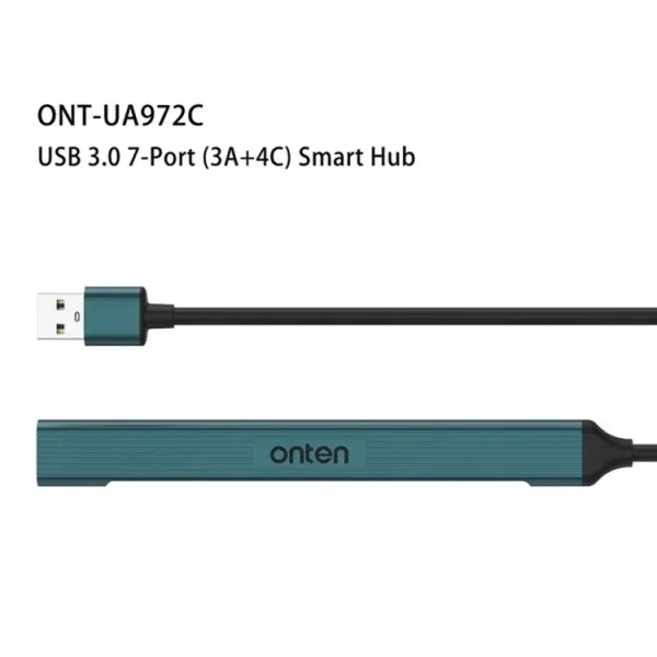 Onten UA972C 7-in-1 USB Hub – Expand Your Connectivity with High-Speed Ports​